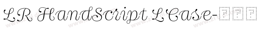 LR HandScript LCase字体转换 LR HandScript LCase字体转换